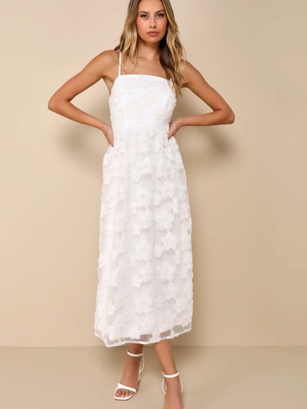 Lulu's Delightful Charisma Sequin Mesh Midi Dress